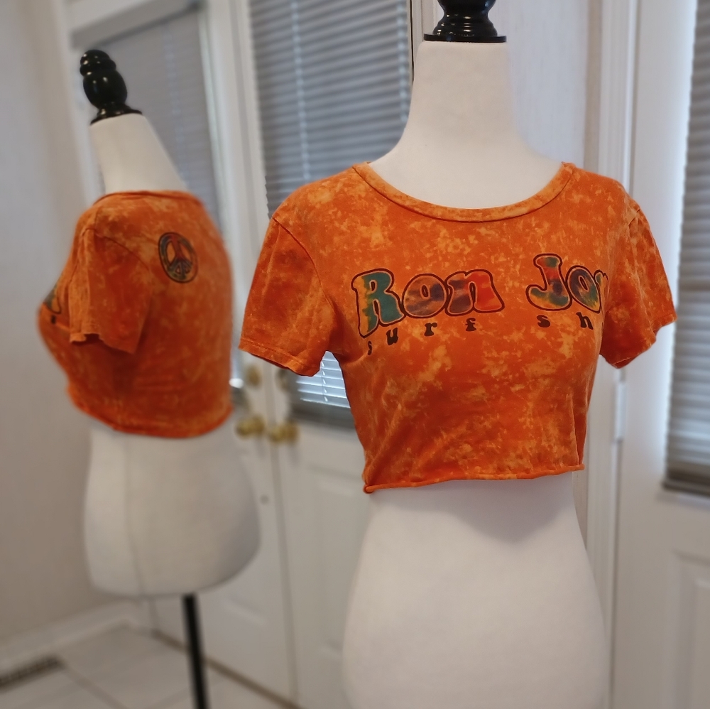 4/$40 Orange Tie Dye Tee - Size Small